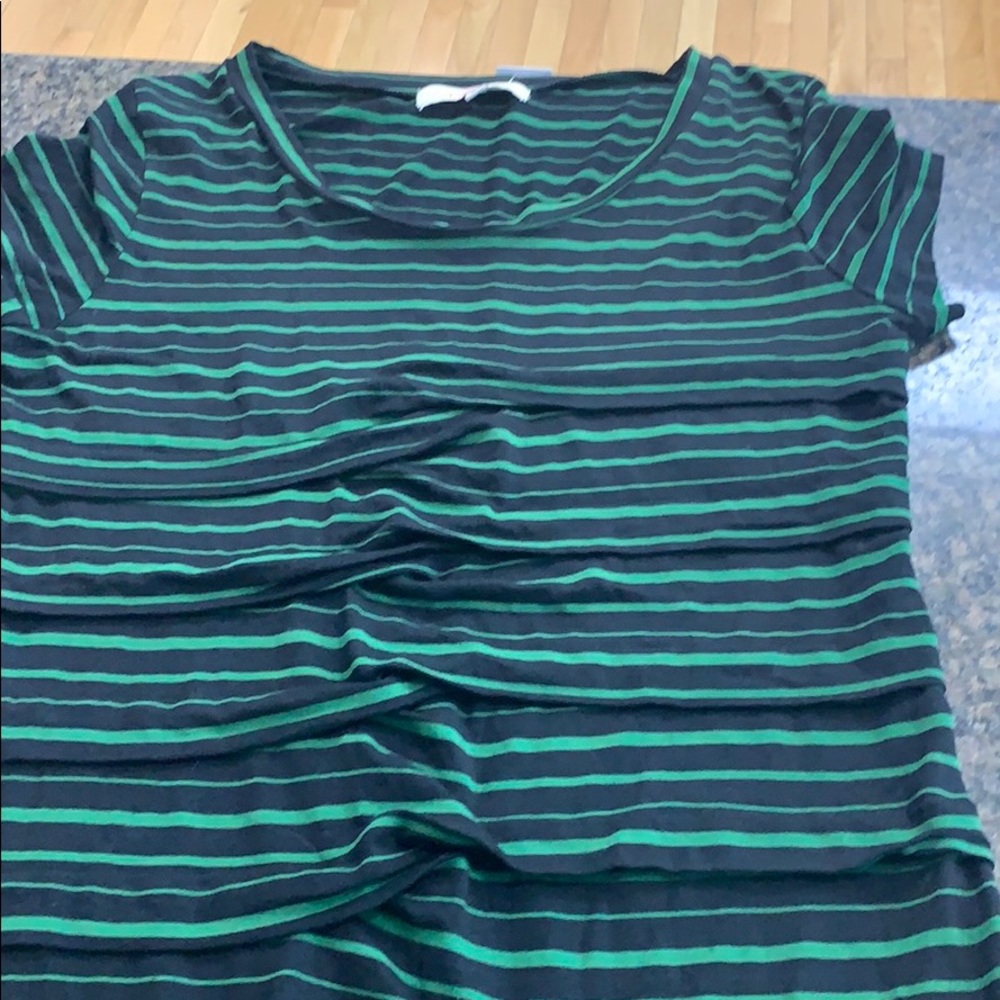 green black Darcy weave Jersey at shirt dress M